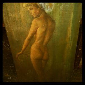 Unframed leo Janson hand-painting